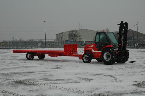 Manitou Forklift with a Trailer