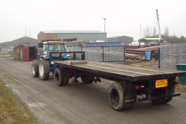 Tractor and Double Pivot Trailer Hire